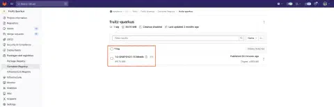 GitLab container registry