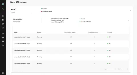 Kubernetes plugin in Backstage