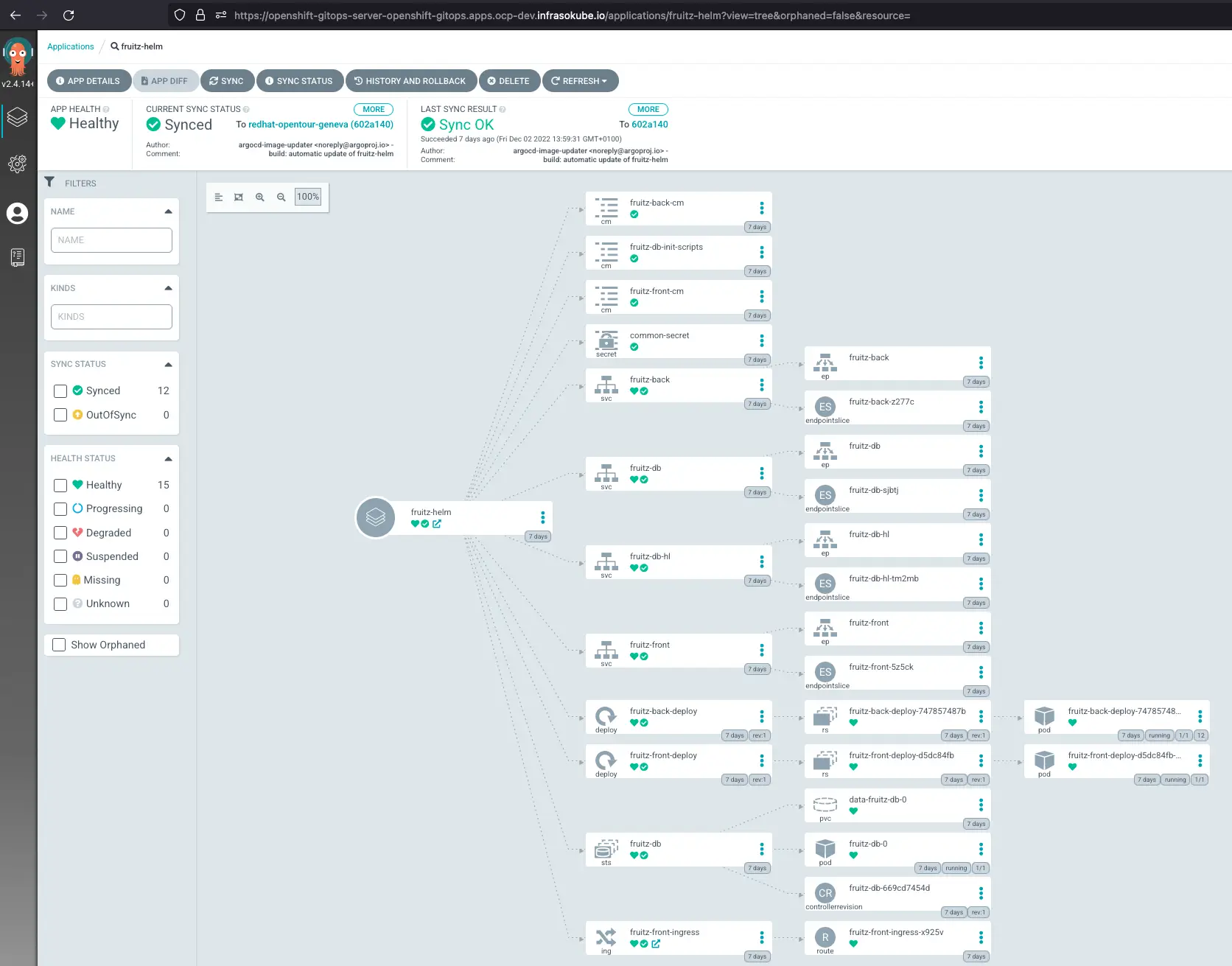 OpenShift GitOps global app view